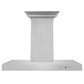 ZLINE Wall Mount Range Hood In Stainless Steel With Built-In ZLINE CrownSound Bluetooth Speakers (KECRN-BT) 