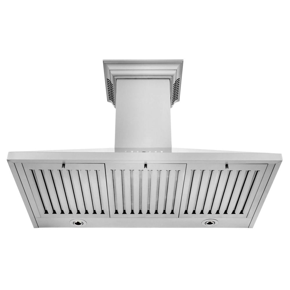 ZLINE 30 in. Ducted Vent Wall Mount Range Hood in Stainless Steel with Built-in ZLINE CrownSound Bluetooth Speakers (KL2CRN-BT) 
