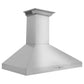 ZLINE Ducted Vent Wall Mount Range Hood in Stainless Steel with Built-in ZLINE CrownSound Bluetooth Speakers (KL3CRN-BT) side.