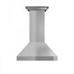ZLINE Professional Convertible Vent Wall Mount Range Hood in Stainless Steel with Crown Molding (597CRN) 