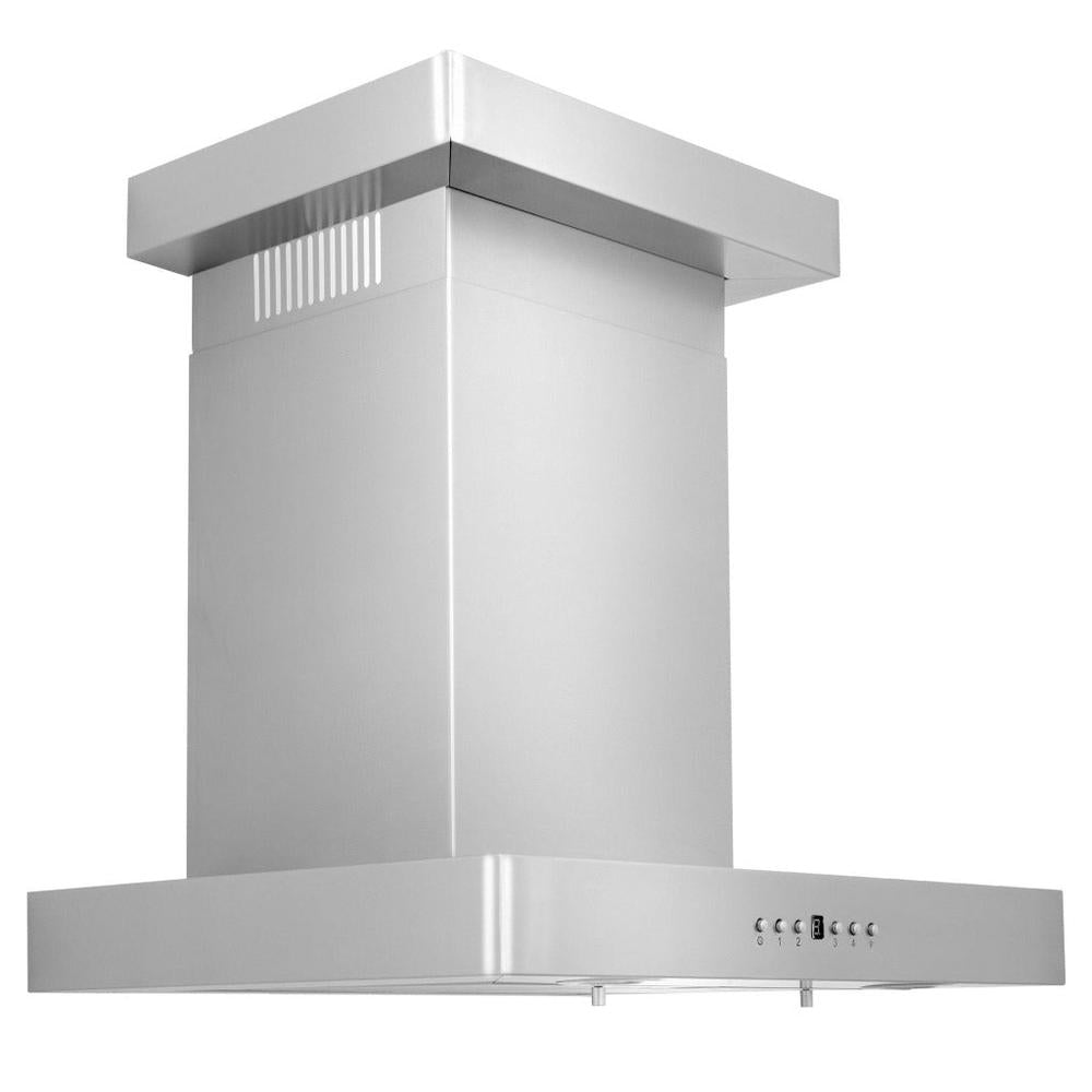 ZLINE Convertible Vent Wall Mount Range Hood in Stainless Steel with Crown Molding (KECRN) main image.