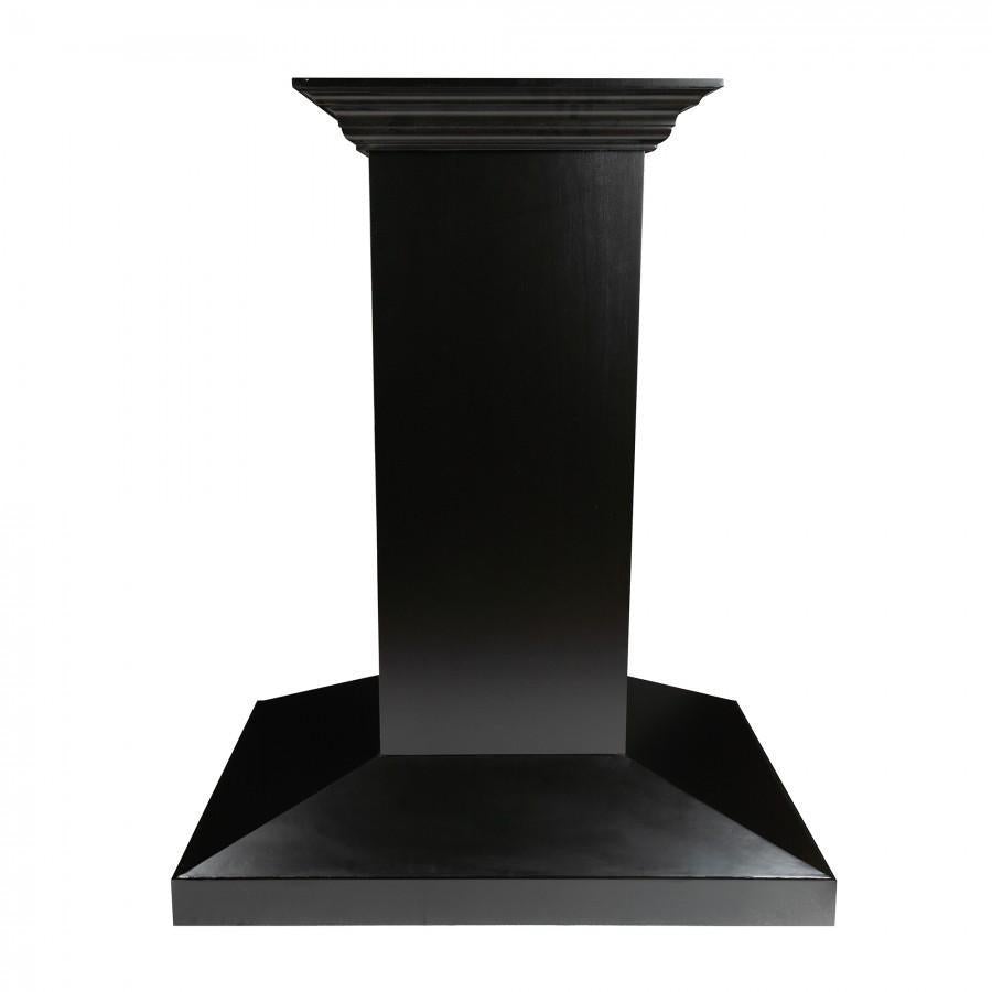 ZLINE Wooden Island Mount Range Hood in Black (KBiCC) 