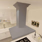 ZLINE Convertible Vent Wooden Island Mount Range Hood in Gray (KBiUU) 
