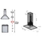 ZLINE Convertible Vent Wooden Island Mount Range Hood in Gray (KBiUU) 