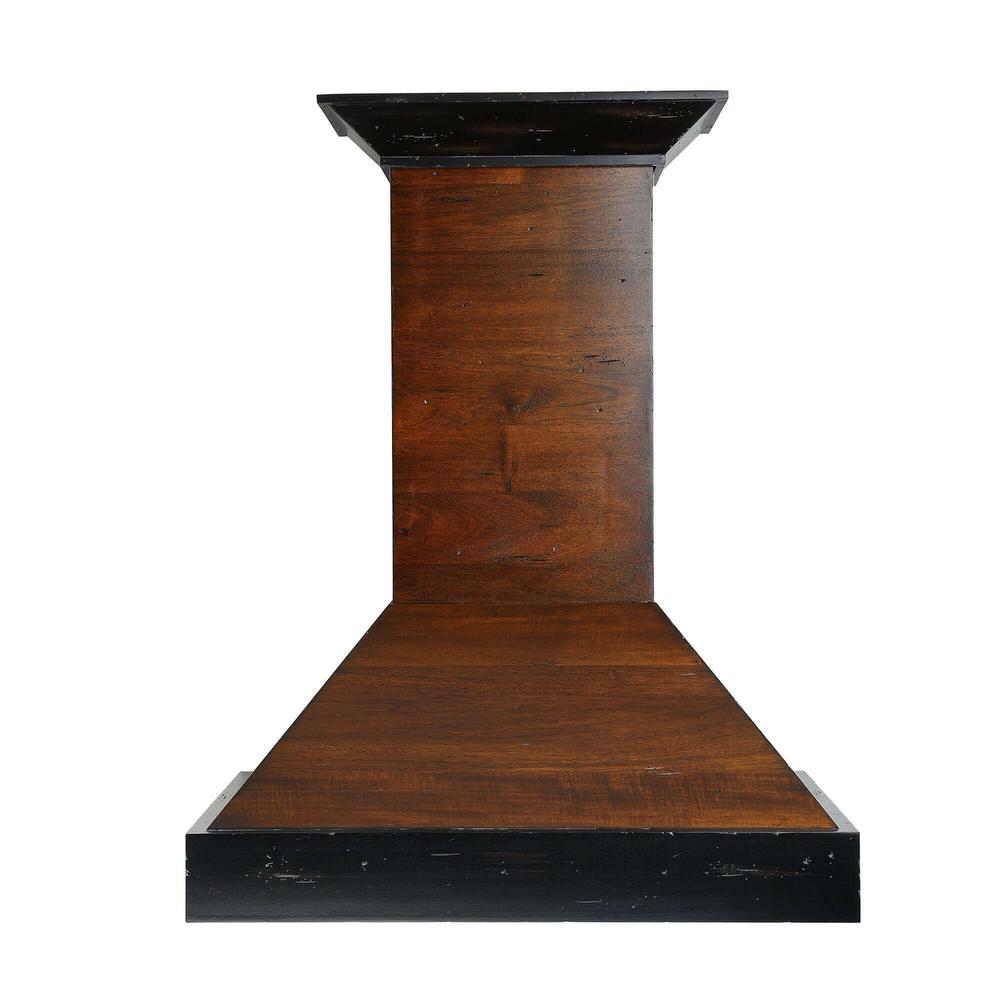 ZLINE 30 in. Convertible Vent Wooden Wall Mount Range Hood in Antigua and Walnut (KBAR-30) 30 Inch