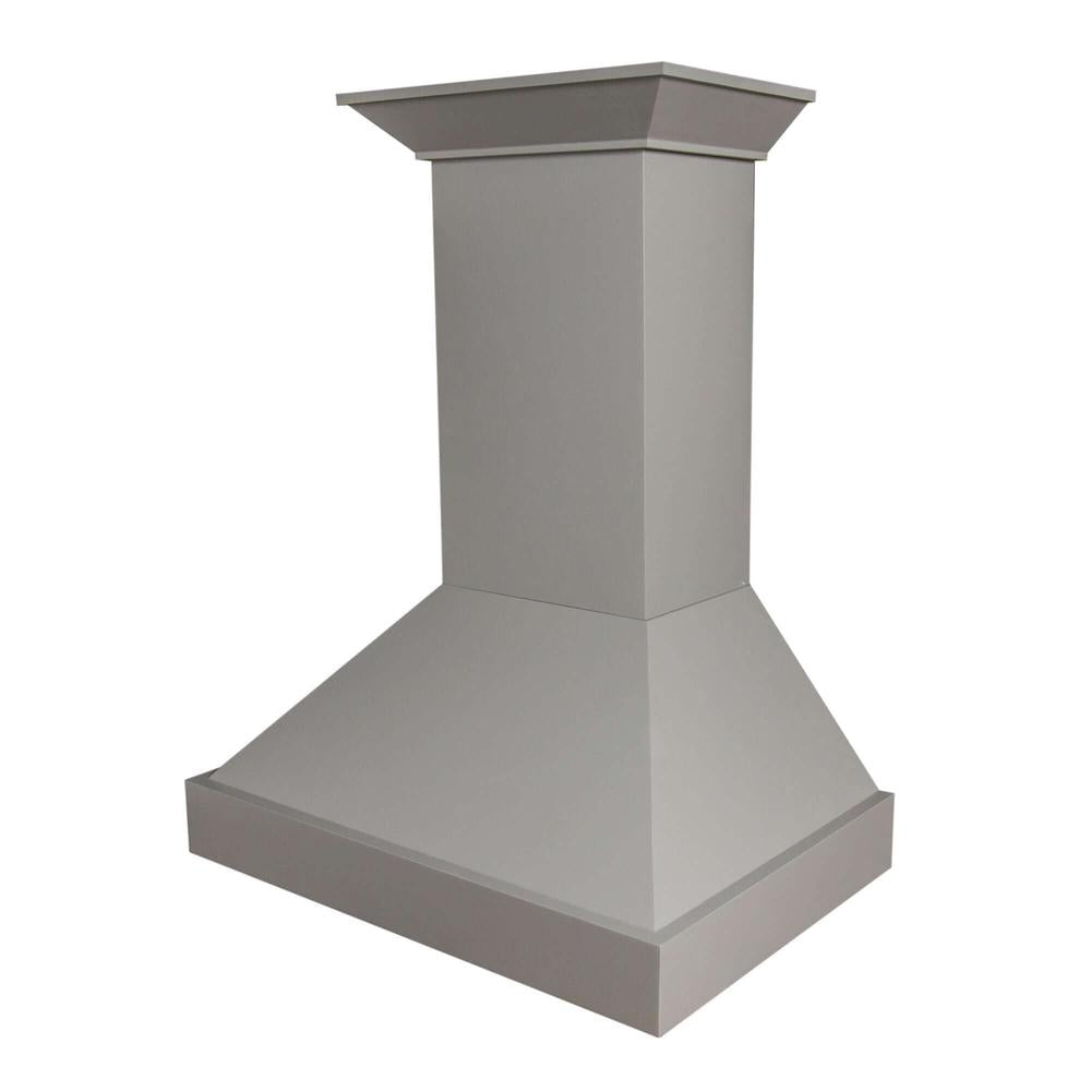ZLINE Convertible Vent Wooden Wall Mount Range Hood in Gray (KBUU) 42 Inch
