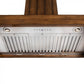 ZLINE Wooden Wall Mount Range Hood In Rustic Light Finish - Includes Motor (KPLL) 